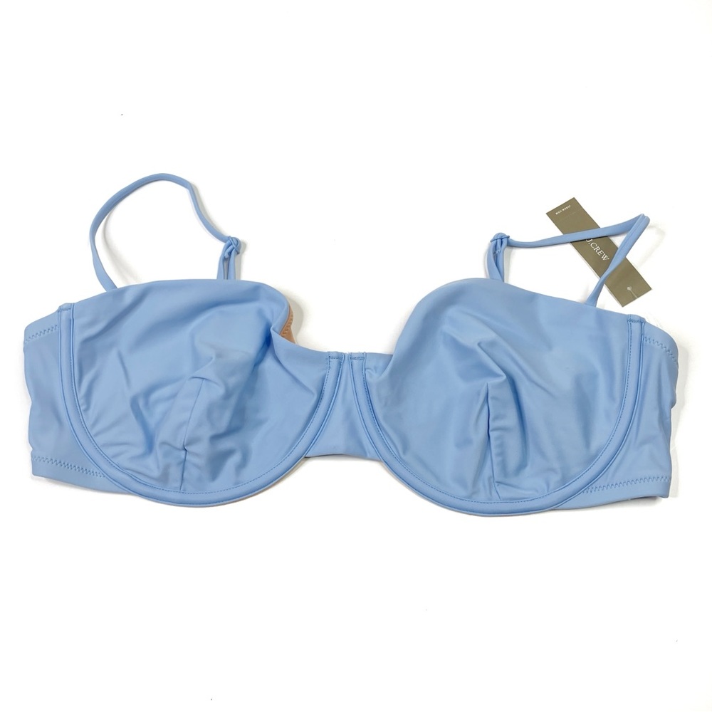 J. Crew | Light Blue Balconette Underwire Bikini Top 40D